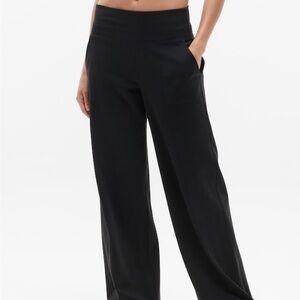 Athleta Gray Wide Leg Pants